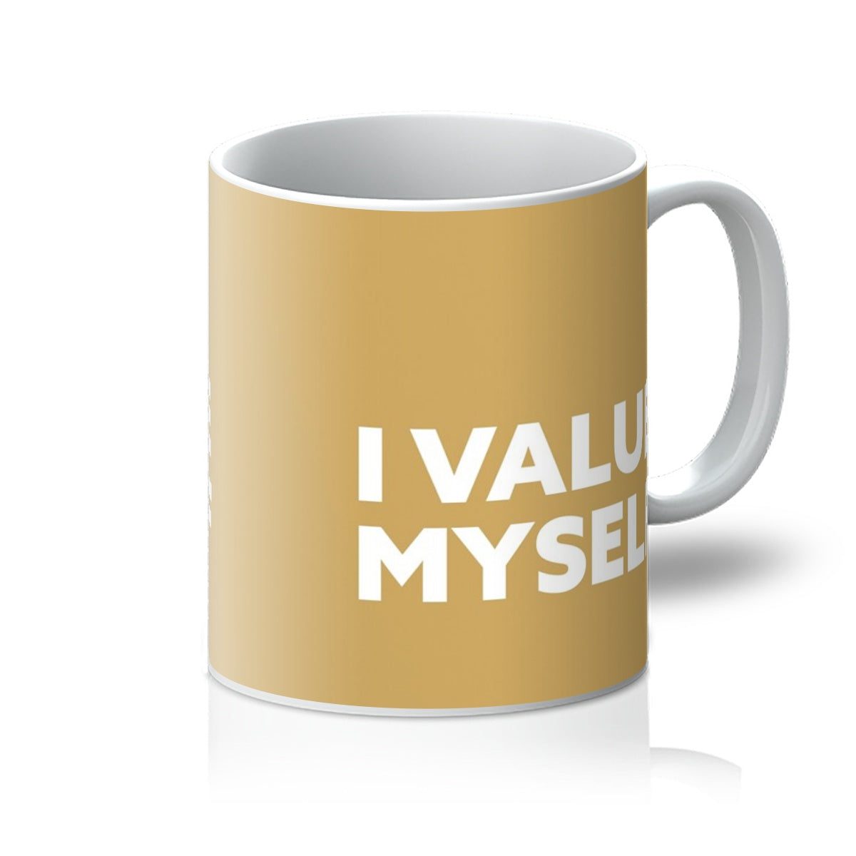 I Value Myself – Gold Mug