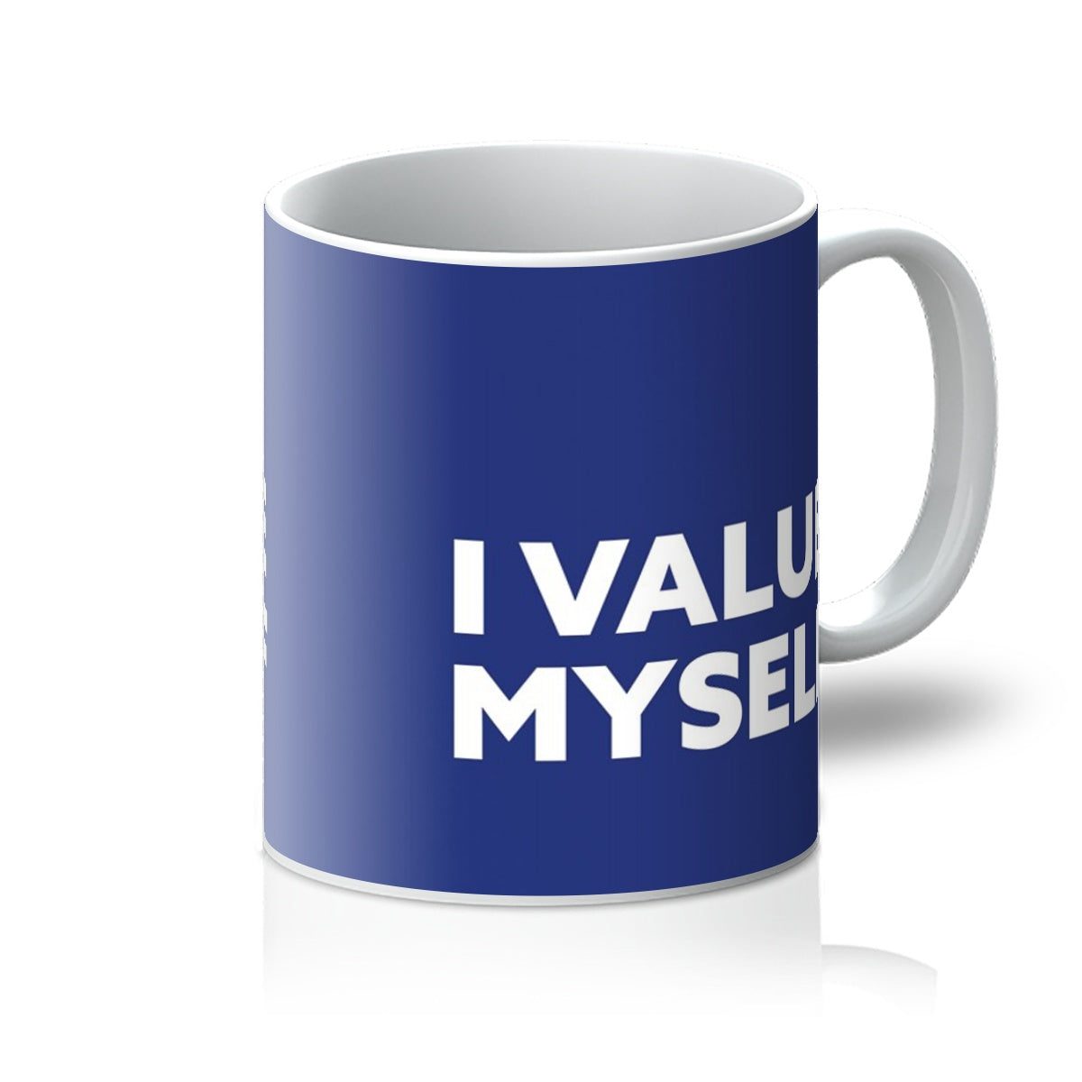 I Value Myself – Royal Blue Mug