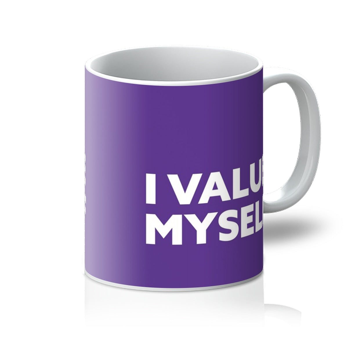 I Value Myself – Cadbury Purple Mug