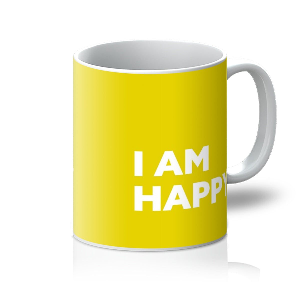 I AM Happy – Sunshine Yellow Mug